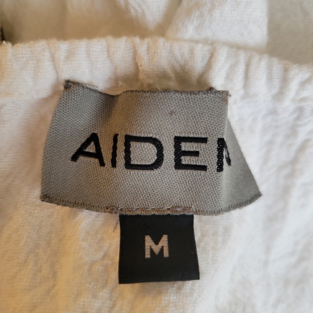 Aiden Embroidered‎ Peasant Mini Dress Size Medium - Picture 5 of 5